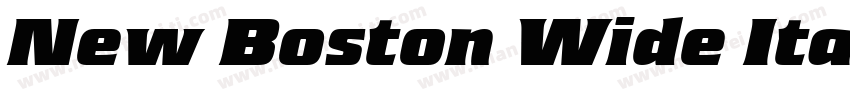New Boston Wide Italic字体转换